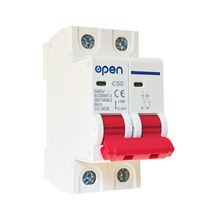 Siguranta automata (disjunctor) bipolara OPEN, 6kA, 2P, 50A, 500VDC, aplicatii fotovoltaice, OPEN-DC-50A