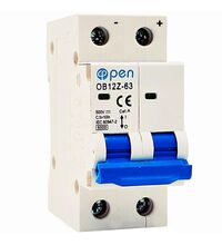 Siguranta automata (disjunctor) bipolara OPEN, 6kA, 2P, 63A, 500VDC, aplicatii fotovoltaice, OPEN-DC-63A