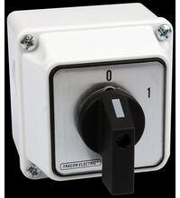 Comutator cu came in cutie Tracon, ON-OFF, 60 grade, 3P, 63A, 0-1, IP44, TK-636/3T