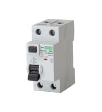 Siguranta automata (disjunctor) bipolara PROMFACTOR, 63A, 100mA, RCCB, tip AC, 10kA, FPR, FPR2063100AC