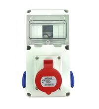 Tablou organizare santier trifazic, IP66, 230VAC, 16A, Scame, 633.RO0006