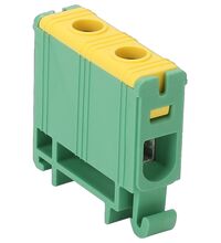 Clema de derivatie Tracon, 1P, fixare pe sina DIN, 25/16mmp, galben/verde, FLEAL-16/1ZS