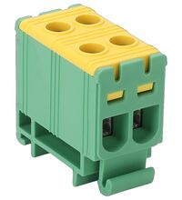 Clema de derivatie Tracon, 2P, fixare pe sina DIN, 25/16mmp, galben/verde, FLEAL-16/2ZS