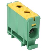 Clema de derivatie Tracon, 1P, fixare pe sina DIN, 50/35mmp, galben/verde, FLEAL-35/1ZS