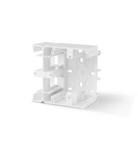 Doza de aparataj unitar VIDEX, tip cadru, extensie posturi, aplicata, simpla, alb, 1 post