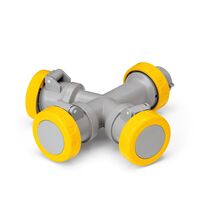 Priza combinat monofazica/monofazica Scame, IP66/IP67, mobila, 2P+E, 16A, 600.3505-479