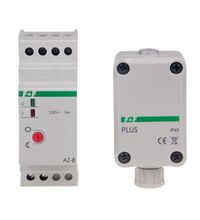 Senzor crepuscular 16A, sina DIN, 195÷253VAC, 0.8W, IP65, F&F, PLUS