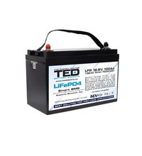 Acumulator 12V, BMS, bluetooth, LiFePo4, M8, 100A, TED007407