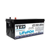 Acumulator 12V, BMS, bluetooth, LiFePo4, M8, 300A, TED007438