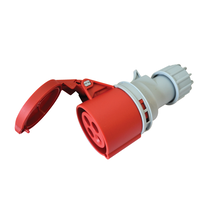 Priza trifazica Tracon, IP44, mobila, 3P+E, 32A, TICS-224H