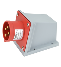Stecher trifazic Tracon, IP44, aplicat, 3P+E, 16A, TICS-514