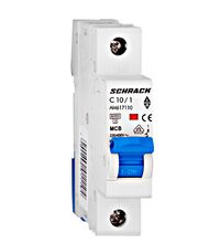 Siguranta automata (disjunctor) monopolara Schrack, 1P, 10A, curba C, 6kA, Amparo, AM617110