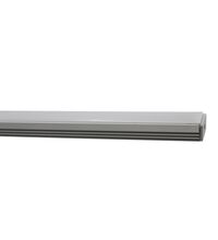 Profil Al pentru banda LED, adanc, echipat cu dispersor mat si capace, 2ml, argintiu, aparent, Lumen, 30-1550029