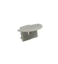 Capac terminal cu gaura pentru profil banda LED, argintiu, Lumen, 30-156003