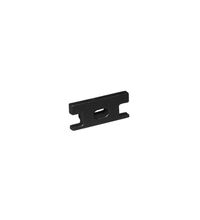 Capac terminal cu gaura pentru profil banda LED, negru, Lumen, 30-156031