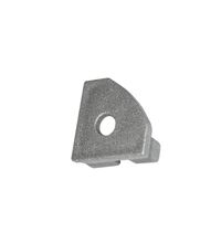 Capac terminal cu gaura pentru profil banda LED, 90 grade, argintiu, Lumen, 30-1573