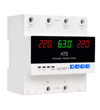 Comutator automat de transfer ATS 2P, aplicatii fotovoltaice, monofazat, 100A, digital