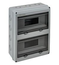 Tablou electric ABS, 24 module, aplicat, 2X12, aplicatii fotovoltaice, Tracon, IP65, EDFKIP65U122