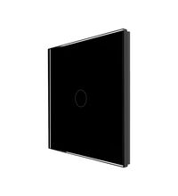 Panou intrerupator simplu TOUCH, sticla, negru, Luxion