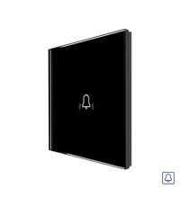 Panou intrerupator cu revenire TOUCH, sticla, negru, Luxion