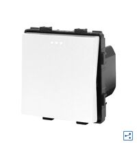 Modul intrerupator cap scara, alb, Luxion