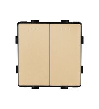 Modul intrerupator dublu cap scara, auriu, Luxion
