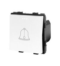 Modul intrerupator cu revenire, alb, Luxion