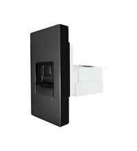 Modul priza UTP RJ45 cat6, negru, Luxion