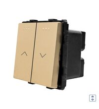 Modul intrerupator pentru jaluzele, auriu, Luxion