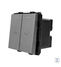 Modul intrerupator jaluzele, gri, Luxion