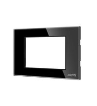 Rama decorativa aparataj modular Luxion, cu rama de fixare, 3M, negru, sticla, Luxion, LXI-GF003B