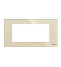 Rama decorativa aparataj modular Luxion, cu rama de fixare, 4M, auriu, sticla, Luxion, LXI-GF004G