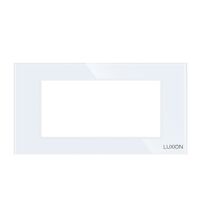 Rama decorativa aparataj modular Luxion, cu rama de fixare, 4M, alb, sticla, Luxion, LXI-GF004W