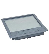 Capac si rama plastic pentru doza pardoseala 16/24M Legrand, gri, model 2018