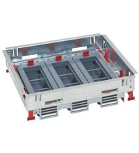 Doza de pardoseala fara capac, Legrand, 3X6M, gri, model 2018, Orizontal