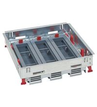 Doza de pardoseala fara capac, Legrand, 3X8M, gri, model 2018, Orizontal