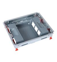 Doza de pardoseala fara capac, Legrand, 2X6M, gri, model 2018, Vertical