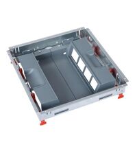 Doza de pardoseala fara capac, Legrand, 2X8M, gri, model 2018, Vertical