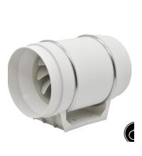 Ventilator axial, pentru tubulatura, S, 125mm, alb, Aril Eco, AirRoxy, IPX2