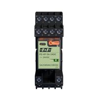 Set releu+soclu cu ejector F&F, 12 pini, 24VDC, 5A, 4CO