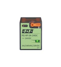 Releu intermediar F&F, 12 pini, 24VDC, 5A, 4CO