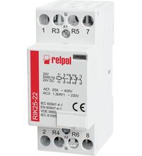 Contactor modular RELPOL, 24VAC, 25A, 2ND+2NI, RIK, 2608199