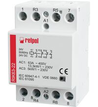 Contactor modular RELPOL, 24VAC, 63A, 2ND+2NI, RIK, 2608865