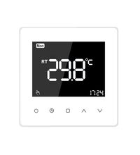 Termostat cu fir pentru centrala termica pe gaz sau electrica, Display LCD, Memorare, Luxion
