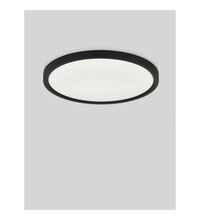 Plafoniera LED Nova Luce Cerium, 30W, CCT 2700/3000/3500/4000/6500K, 2700 lumeni, D397 mm, negru, dimabil Triac