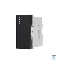 Intrerupator modular cap scara Luxion, 1M, negru, LXI-009B