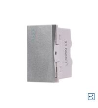 Intrerupator modular cap scara Luxion, 1M, argintiu, LXI-009GY