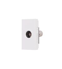 Priza modulara TV Luxion, 1M, alb, LXI-032W