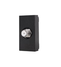Priza modulara SAT Luxion, 1M, negru, LXI-034B