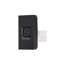 Priza modulara telefon RJ11 cat.3 Luxion, 1M, negru, LXI-037B